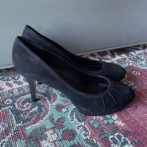 Nine West Black Suede Pumps 9.5